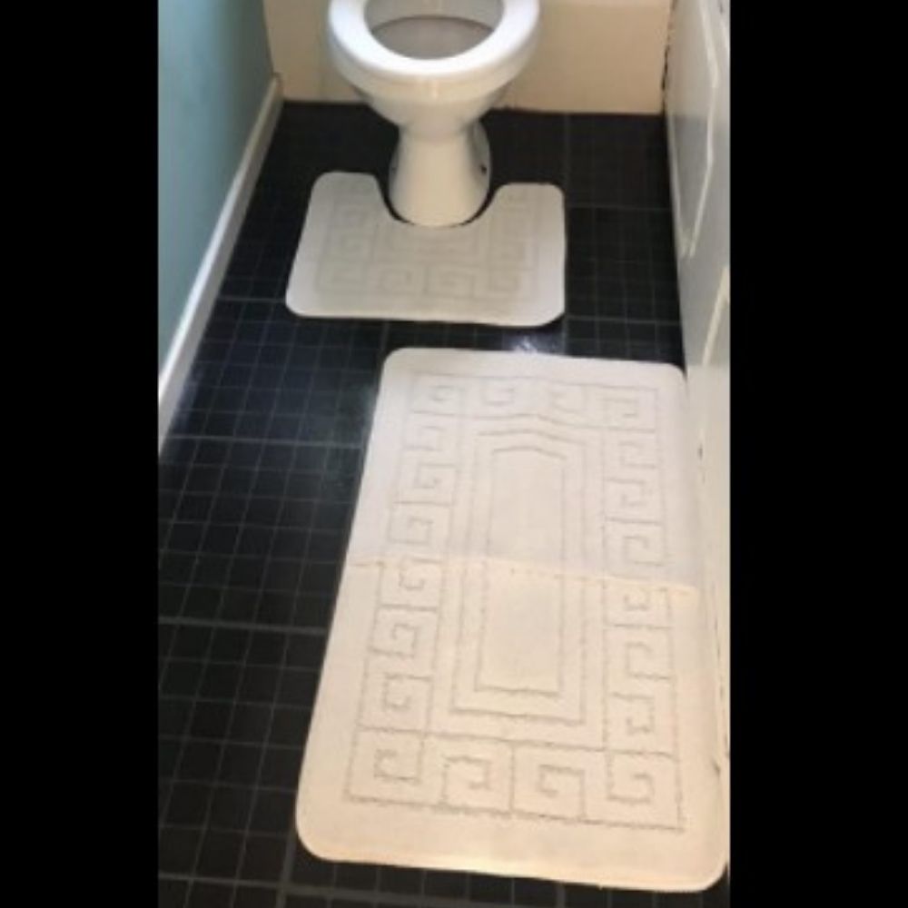 buy bathroom mat set mocha color two piece non slip