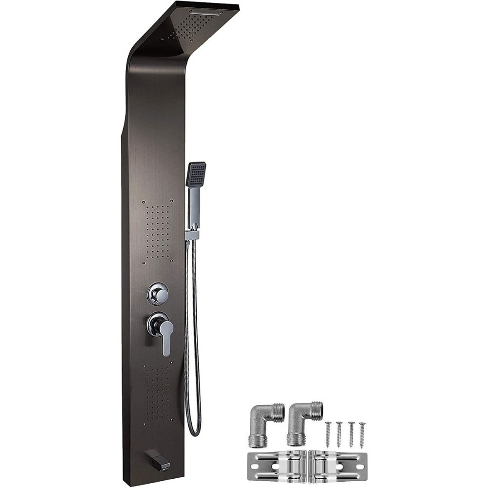 buy black shower panel system stainless shower column