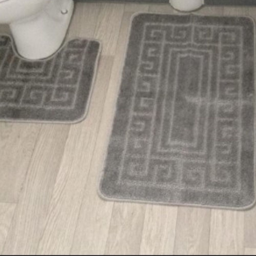 buy greek bathroom mat set non slip back