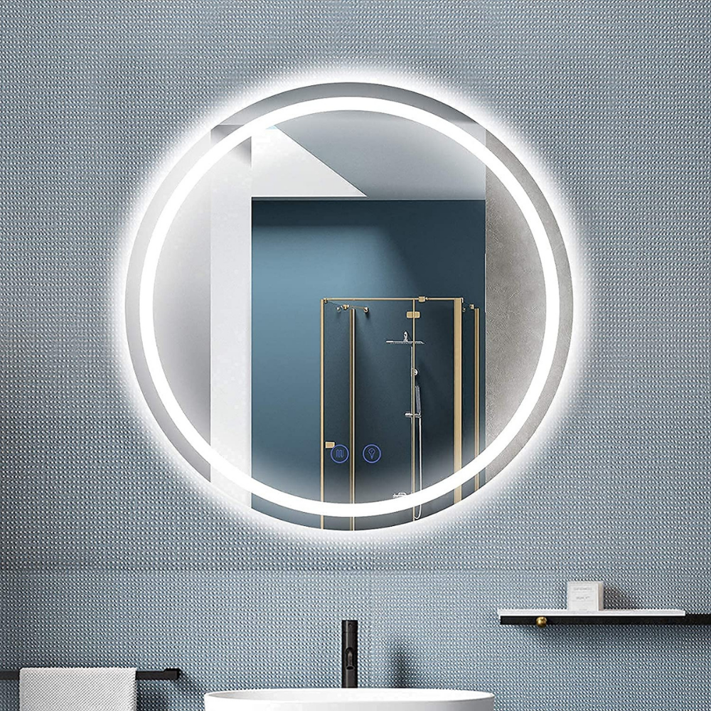 buy round bathroom led mirror