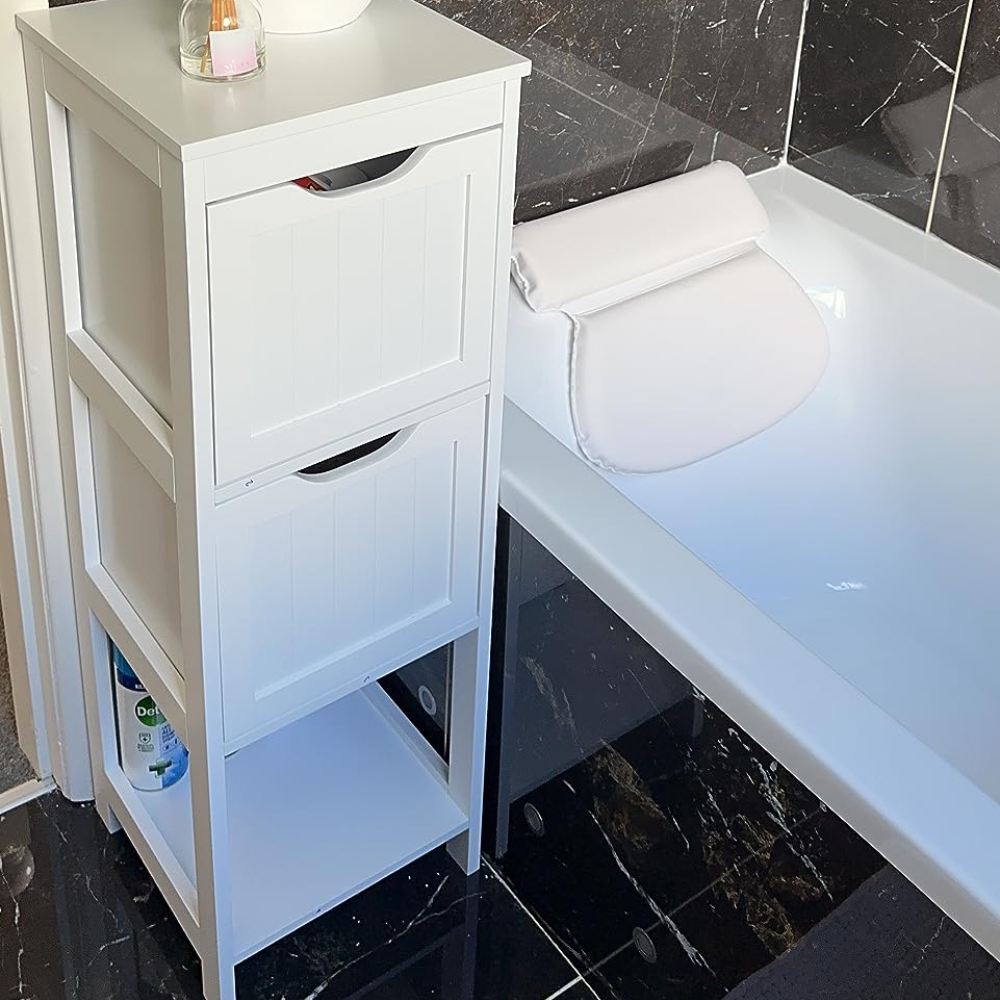 wooden bathroom cabinet