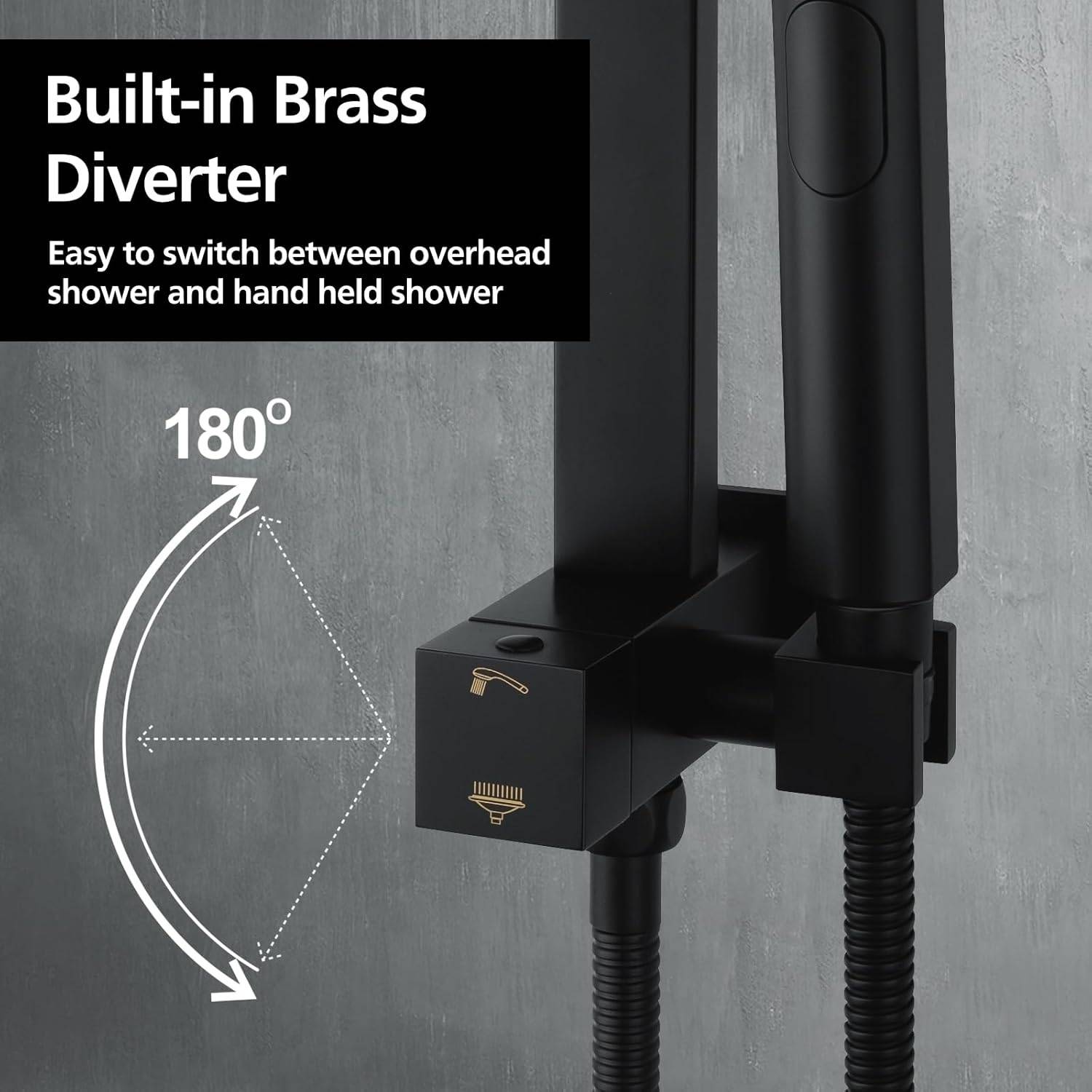 best rain fall shower system